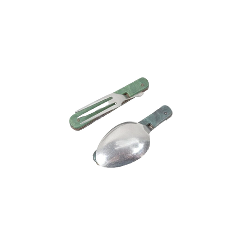Tourist Set USSR Folding Fork And Spoon Opener Travel Camping Soviet Vintage