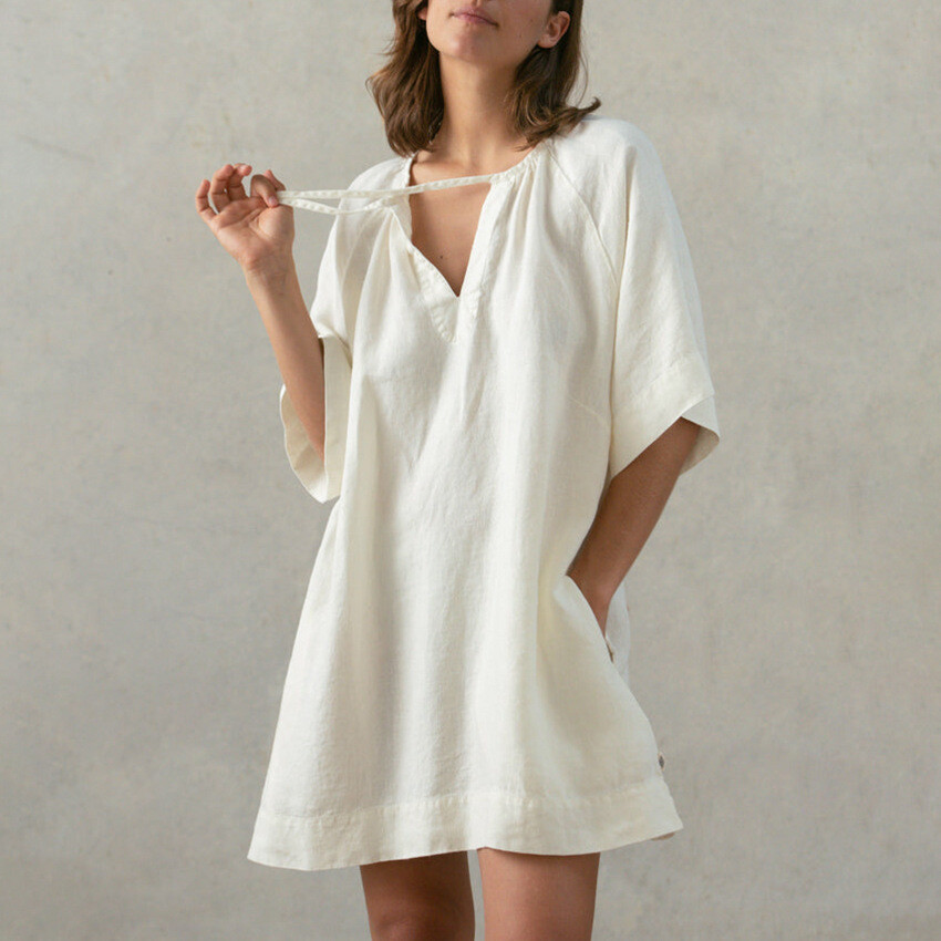 short skin color dress What I'm Wearing