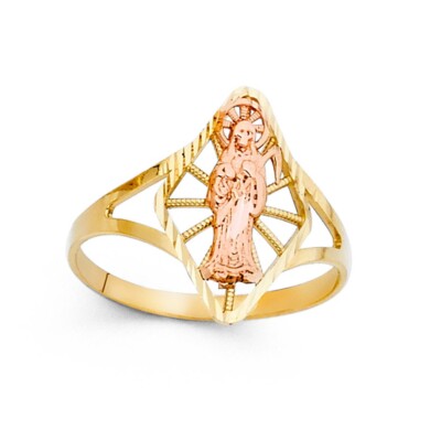 Ausgefallener Ring Gold aus 14 Karat zweifarbigem Gold