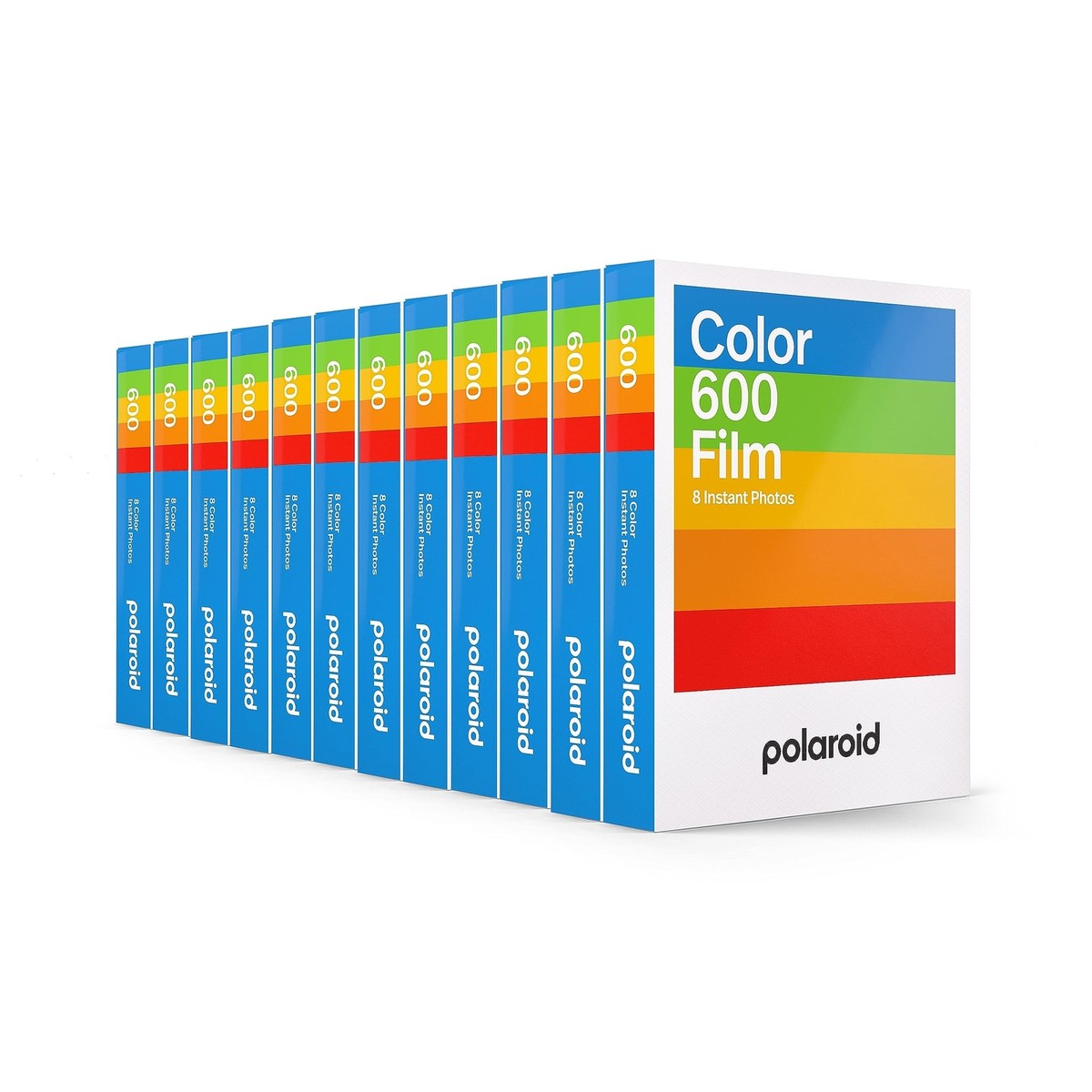Polaroid Color Film for 600 12 Pack, 96 Photos (6014) Color White