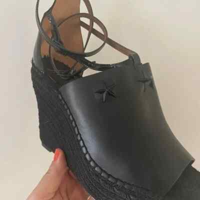 Givenchy Nettunia Star Wedge Heel Luxury Espadrilles Size 40 EU (9.5-10 US)