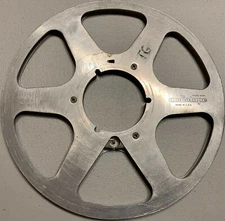 10" Empty Metal Reel, 1/4" tape, 6 Window Silver, "B" Stock, With Box