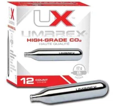 Umarex 12g CO2 Cartridges – 12-Pack for Pellet and Air Guns (Model 2252533)