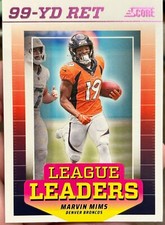 2024 Score NFL Football League Leaders Insert Cards SELECT YOUR CARD