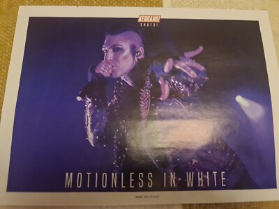 CHRIS MOTIONLESS IN WHITE A4 POSTER KERRANG MAGAZINE UK 
