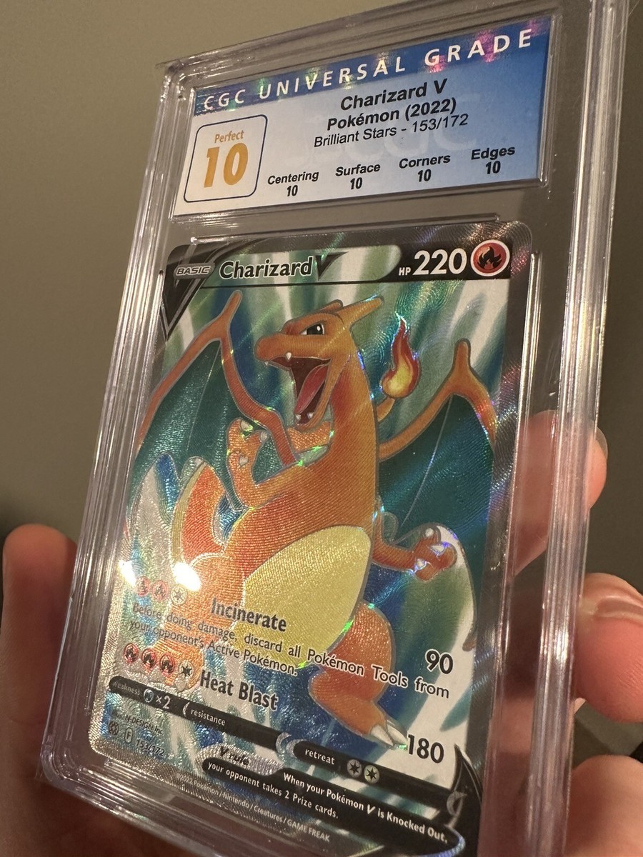 Pokémon TCG Charizard V Brilliant Stars 153/172 💎CGC Pokémon TCG Charizard V Brilliant Stars 153/172 💎CGC