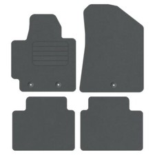 Velours Fußmatten für Kia Soul II Bj. 2014 – 2019 Automatten Passform GRAU STD