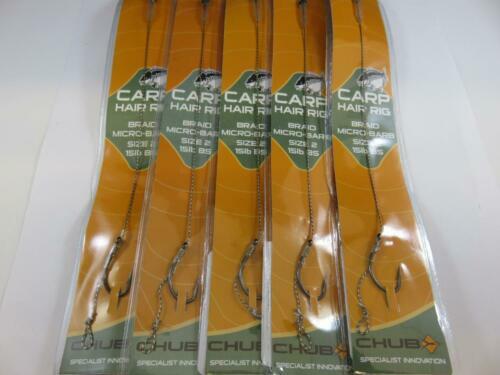 10x Ronnie Rig Carp Fishing Rigs With Curved Shank Hooks - Ready For Pop-up Or Wafter Baits