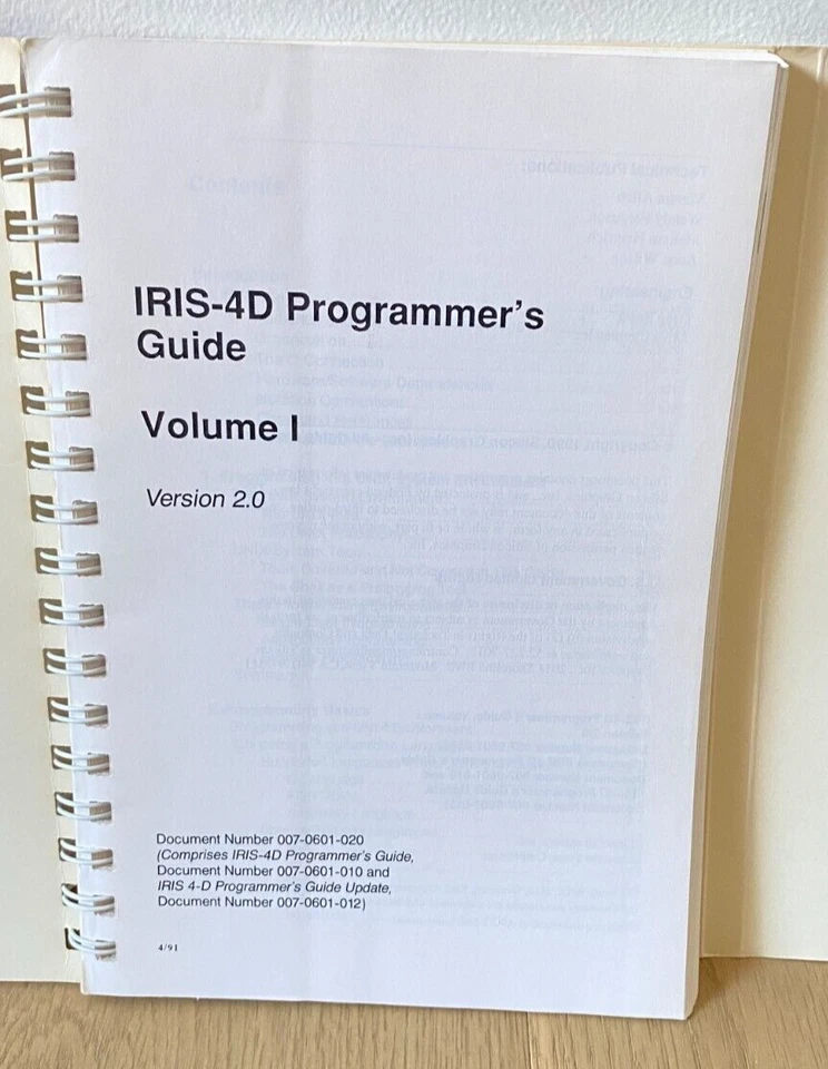 Silicon Graphics 4D Programmers Guide - Volumes 1 & 2 - Version 2 = RARE! - Image 2 of 4