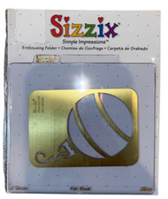 Sizzix Simple Impressions Embossing Folder Ornament with a hook