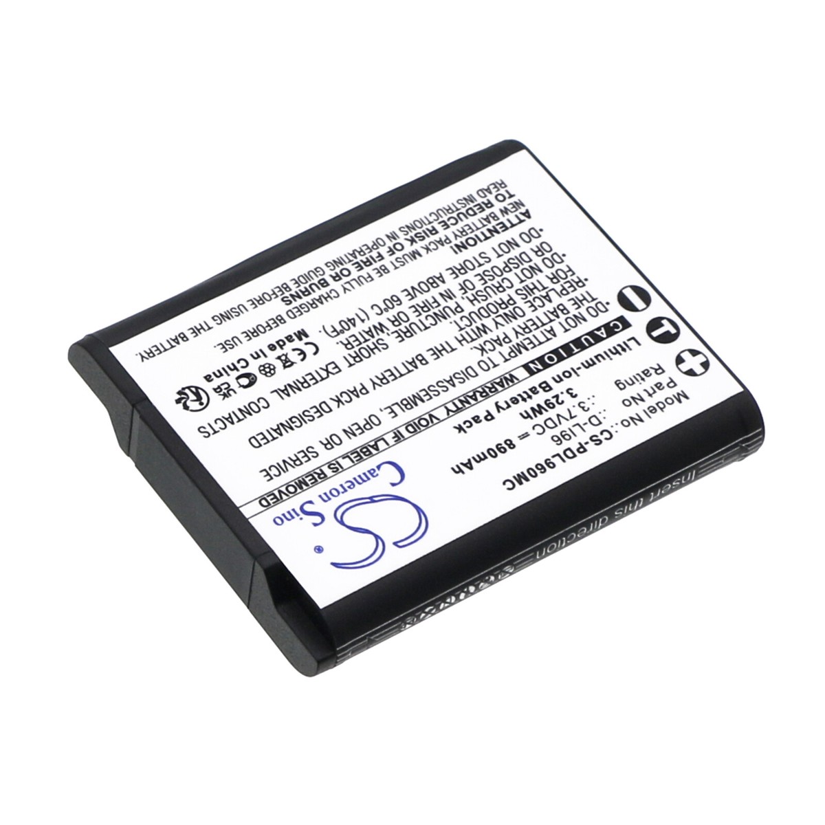 890mAh / 3.29Wh Battery for Pentax WG-1000 P/N: D-LI96 | eBay