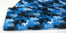 Exclusive NFL CAROLINA PANTHERS cotton fabric BY THE YARD 70326 Distressed