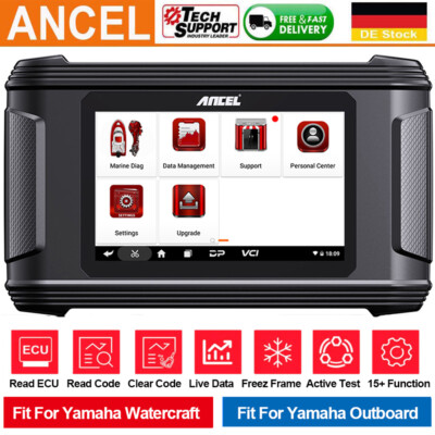 ANCEL für Yamaha Motorboot Maritim Diagnosegerät OBD2 Scanner All System Fehler