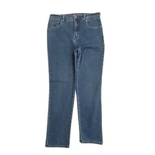 Gloria Vanderbilt Amanda Straight Leg Women's size 8 Dark Wash Blue Denim Jeans