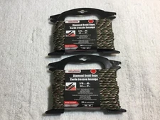 Tool Bench Hardware Diamond Braid Rope 3/16 X 40 ft. Camo Set of 2 NEW