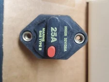 Witonics 50A 32V Panel Mount Manual Reset Marine Circuit Breaker for Mercruiser,