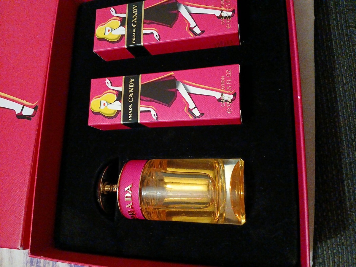 Prada Candy Perfume Lotion Shower Gel Gift Set 50ml | eBay