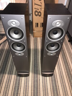 USED  *pair*  of  Polk Audio  RTi8 front speakers  (black)