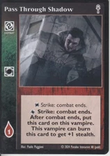 4 x Pass Through Shadow VTES CCG 5th Ed