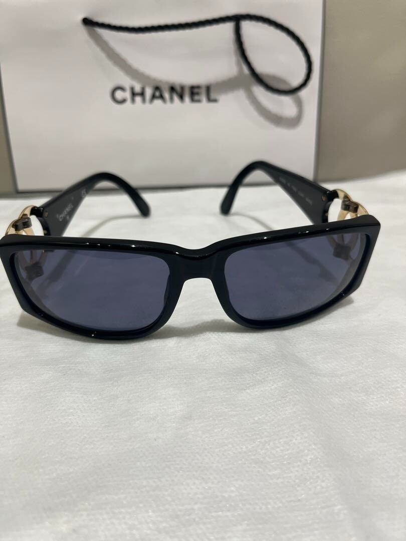 CHANEL Coco Mark Black Plastic Frame Sunglasses Model 01452 94305 #13