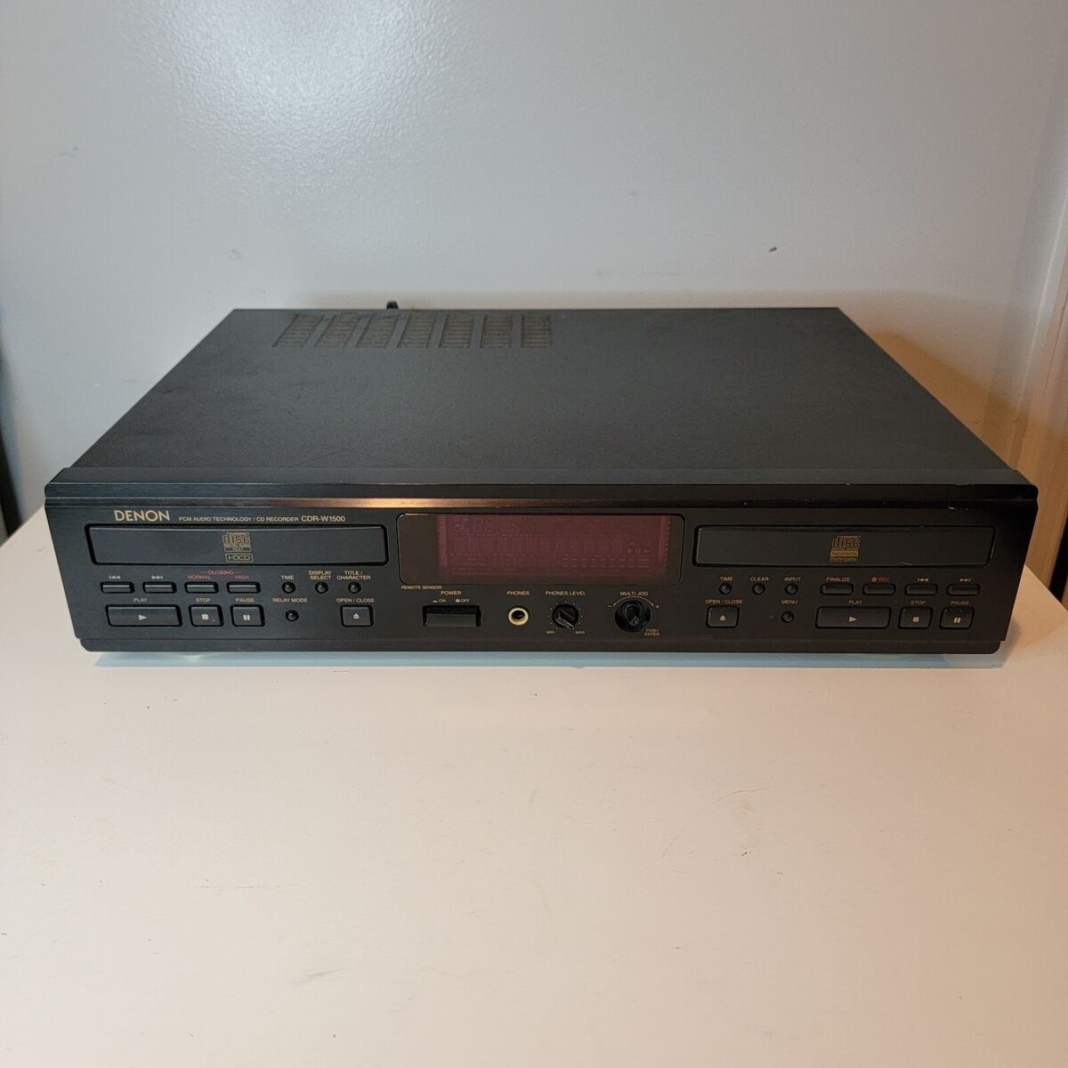 Denon CDR-W1500 CD Dual Drawer Recorder Powers On Does Not Denon CDR-W1500 CD Dual Drawer Recorder Powers On Does Not