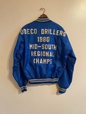 Jesuit New Orleans Vintage Jacket - Odeco Drillers Champion Coat - 23x24 L