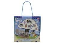 Bluey Kreativset Leinwand Bemalen Mit Staffelei Farben Pinsel Sticker