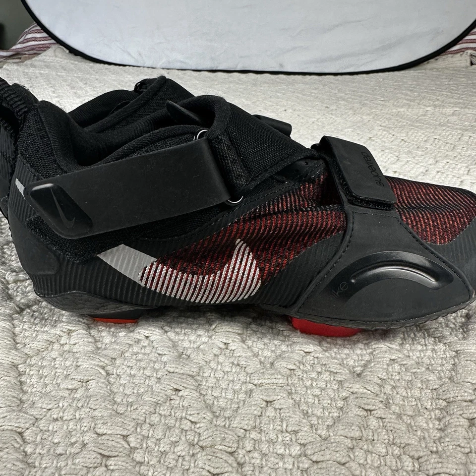 NIKE SuperRep Negro Hyper Carmesí Plateado Interior Zapatos de Ciclismo NUEVO Para Mujer Talla 7 Foto 2 de 4