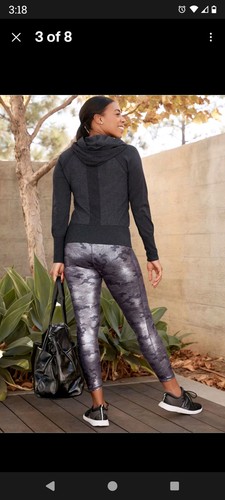 NEU MIT ETIKETT FABLETICS HOHE TAILLE POWERHOLD SILBER METALLIC TARNMUSTER GRÖSSE XL TRAINING YOGA LAUFEN - Bild 4 von 9