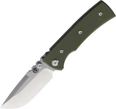 Chaves Knives Redencion Street OD Green G10 Folding Elmax Drop Pt Knife 14560