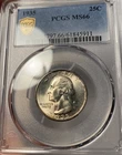1935 Washington Quarter PCGS MS66 Looks Undergraded