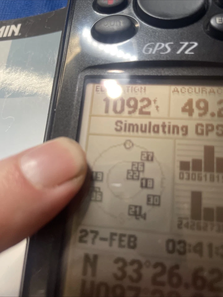 Garmin GPS72 Handheld GPS!  2.7" size, 120x160 resolution! Ground Ship to USA! - Image 4 of 4