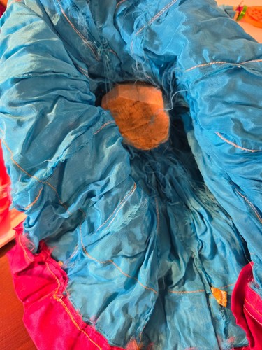Paar antike handgefertigte Rajasthani Indien KathPutli Holz bemalte Schnurpuppen 21 Zoll - Bild 7 von 15