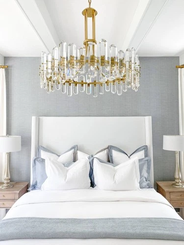 Crystorama Bolton 31"W Aged Brass 12-Light Crystal Chandelier - Picture 7 of 10