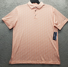 Ben Hogan Polo Shirt Mens M Multi Floral Golf Performance Stretch Sun Protection