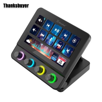 MiraBox N4 Pro Visual Custom Keyboard 0-60° Adjustable Bracket with RGB Knob