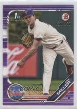 2019 Bowman Draft Purple 150/250 Erik Miller #BD-191 0bg8