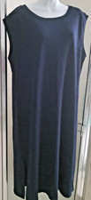 TALBOTS SLEEVELESS MIDI DRESS-PETITE EXTRA LARGE-INDIGO BLUE-SIDE SLIT-*NEW ITEM