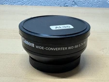 Canon WD-58 Wide Converter Lens 0.7x 58mm Video Attachment (AL35)