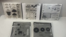 Lot of 5 Close to My Heart My Acrylix Stamps Birthday Themed