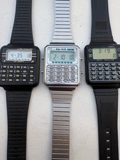 Vintage Digitalarmbanduhr mit Taschenrechner