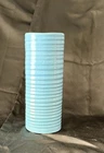 Frankoma 72 Sky Blue Ribbed 10 Inch Pottery Vase/Planter