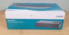 AV Link AD-SPK14 4 Way Protected Loudspeaker Selector Switcher 140w New
