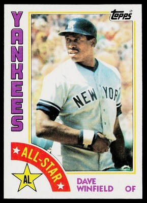 1984 Topps SET-BREAK #402 Dave Winfield EX or Better, (HUCK'S)