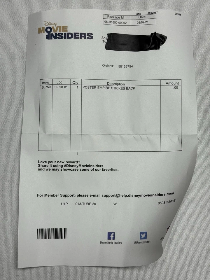 Star Wars: The Empire Strikes Back 40th Anniversary Original US Poster 27x40 D/S - Image 3 of 3