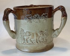 Large Three Handled Tyg Brampton Pottery C1840.
