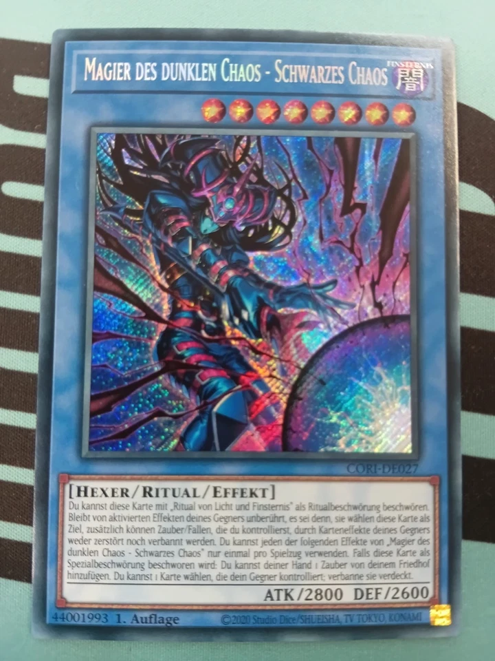 Magier Des Dunklen Chaos Schwarzes Chaos CORI-DE027 NM Yugioh - Bild 1 von 1