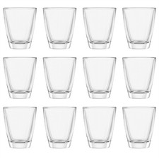 12x 30ml Wide Shot Glasses Clear Vodka Liquor Party Bar Drinking Glass Set