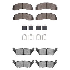 For Ford F-150 15-17 Disc Brake Pad Set DFC Heavy Duty Semi-Metallic Front &