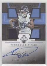 2019 Panini Majestic Capstones 66/99 Corey Davis #CP-CD Auto 0a6